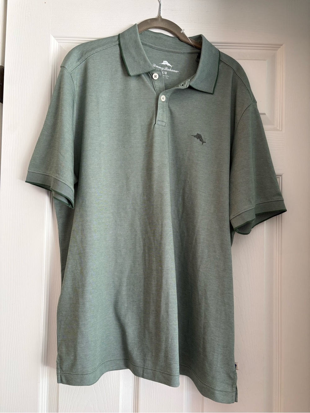 Tommy Bahama Men's Sage Green Short-Sleeve Polo